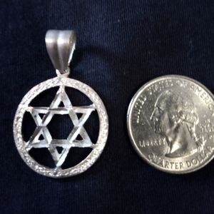 Jewish star sterling silver